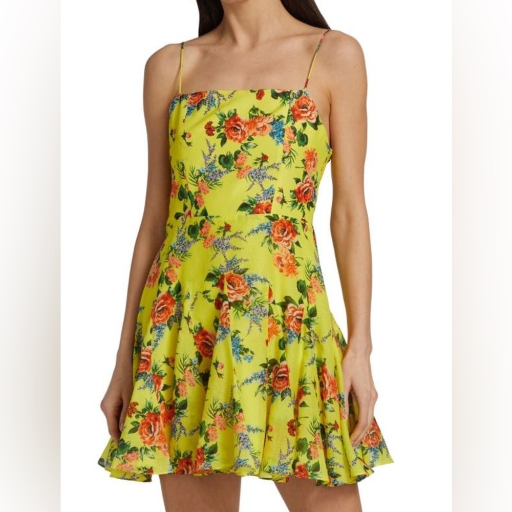 Alice + Olivia Ginny Floral mini dress